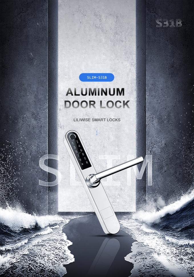 Smart Room Door Locks Modern Stainless Steel Aluminium For Household / Shopping Mall 0