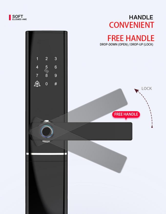 Smart Fingerprint Enabled Keyless Magnetic Door Lock With CE FCC ROHS Certifictation 0