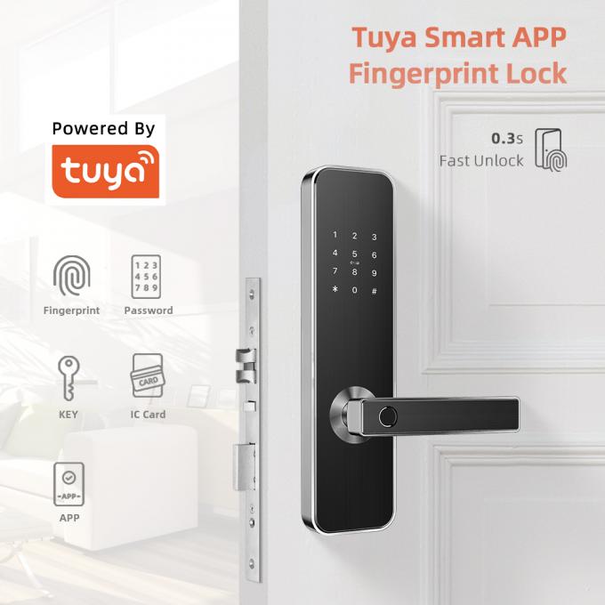 Intelligent Bluetooth Door Lock Tuya App System Controls For Home Use 0