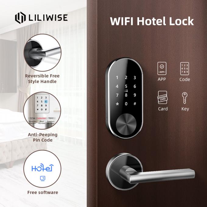 Remote Control  Hotel Door Locks OEM Service Smart WiFi Online With APP 3