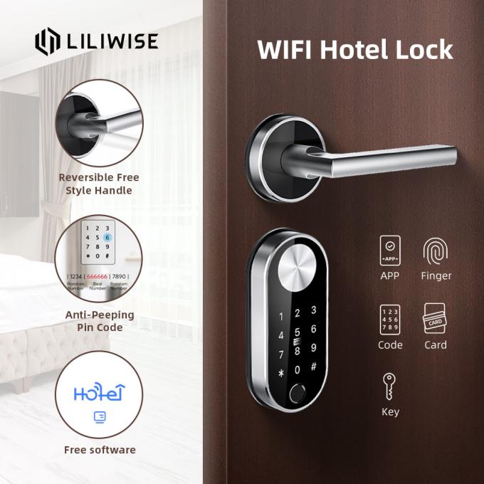 European Standard Electrical Biometric Fingerprint Door Locks TTLock Hotel System 2