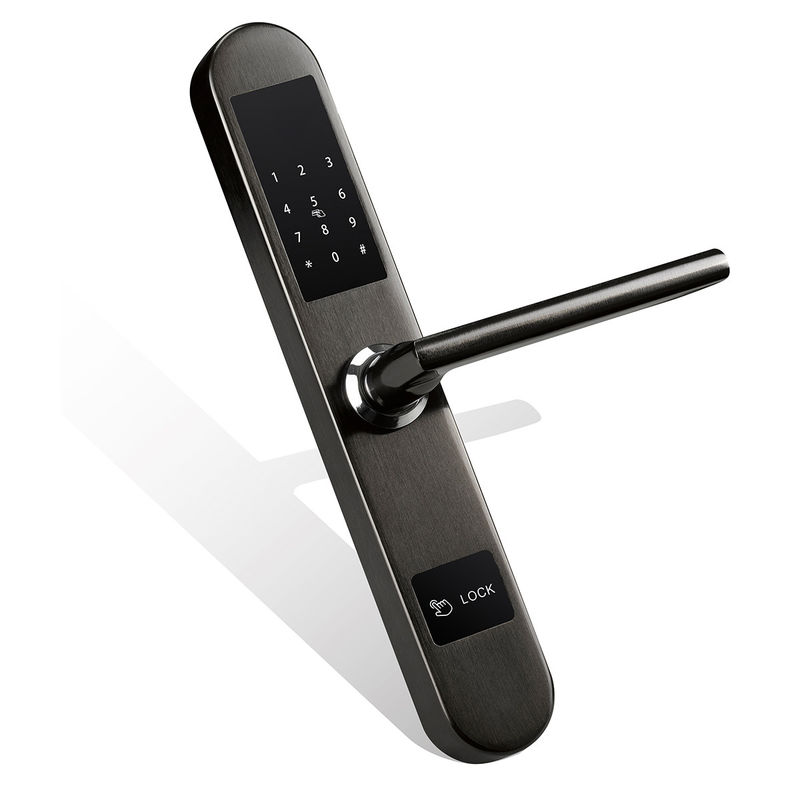 Silver Color Aluminum Sliding Door Lock Unlock By Card And