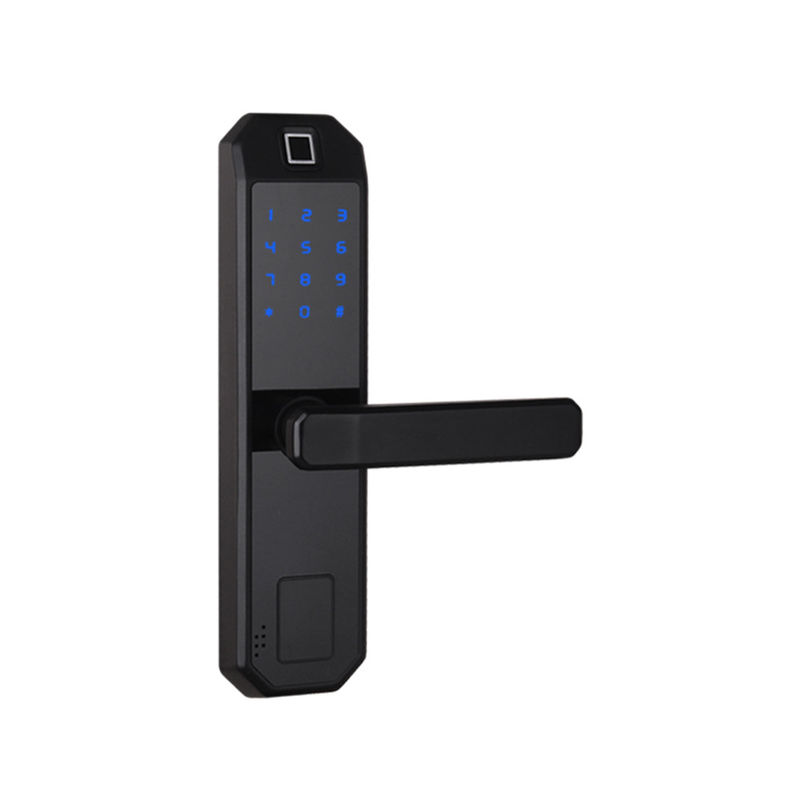Black Smart Electronic Door Locks Wifi Mobile Zinc Alloy
