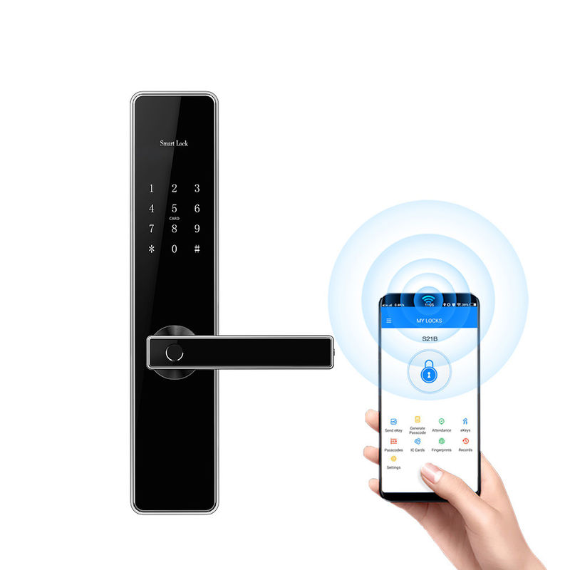 Big Panel Fingerprint Door Lock App Remote Control