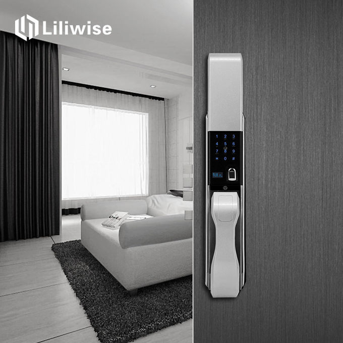 Stainless Automatic Door Lock Biometric Recognition Semiconductor OLED Display 0