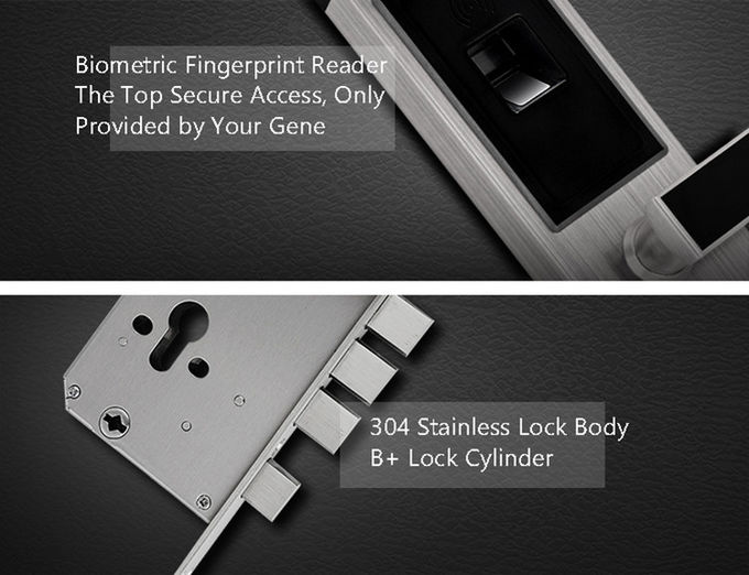 Simple Control Fingerprint Door Lock Home Office Villa 6V Fast Response 1