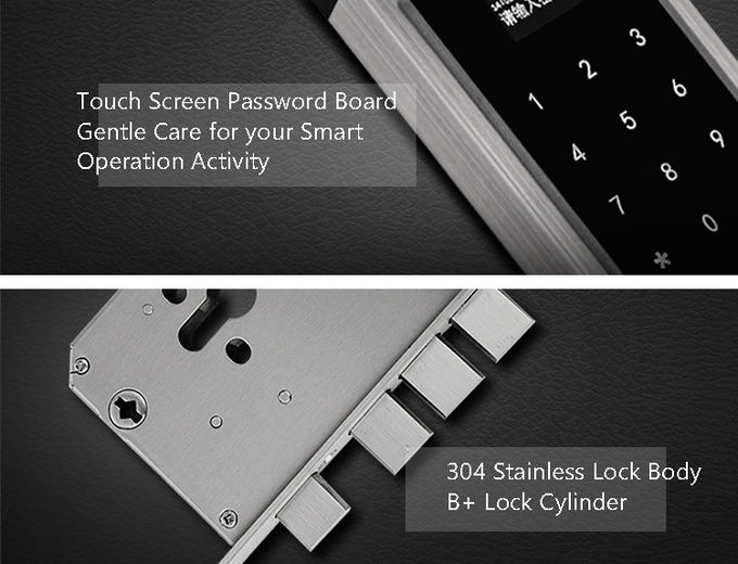 Multiple Keyless Hotel Door Locks , Password Electronic Keypad Door Lock 0