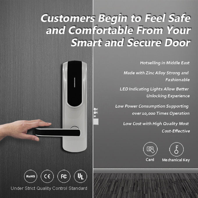 Electronic Keyless Front Door Lock , Modern Smart Front Door Combination Lock 0