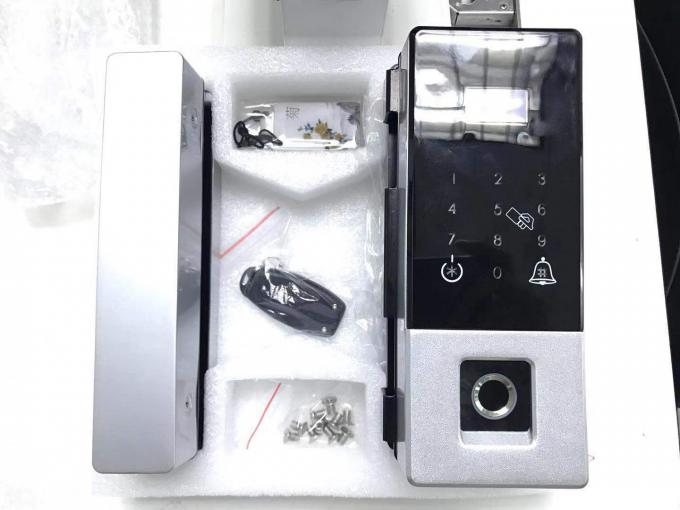 Sliding Mab Glass Electric Door Bottom Patch Lock Black / Silver Color 3