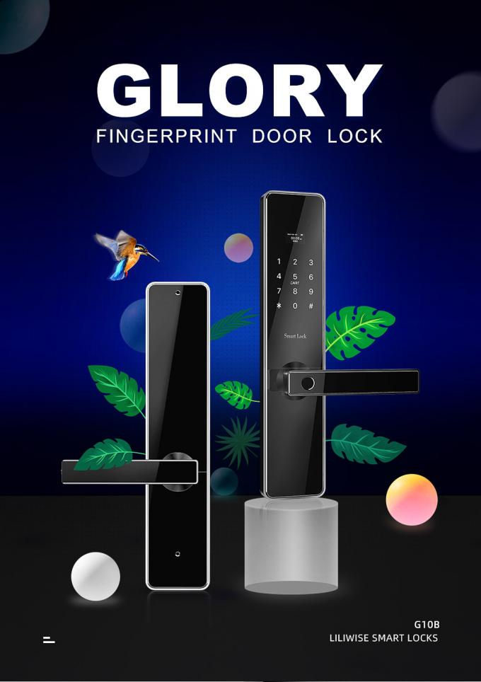 Smart Electronic Door Locks Fingerprint Code Lock / RFID Waterproof Toggle Control Door Locks For Household 0