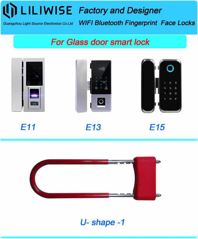 Smart Glass Door Lock WiFi Bluetooth APP Access Electronic Biometric Fingerprint 1