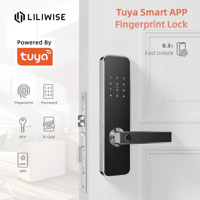 Electronic Smart Door Locks Security Tuya APP WiFi For Home CE FCC ROHS 0