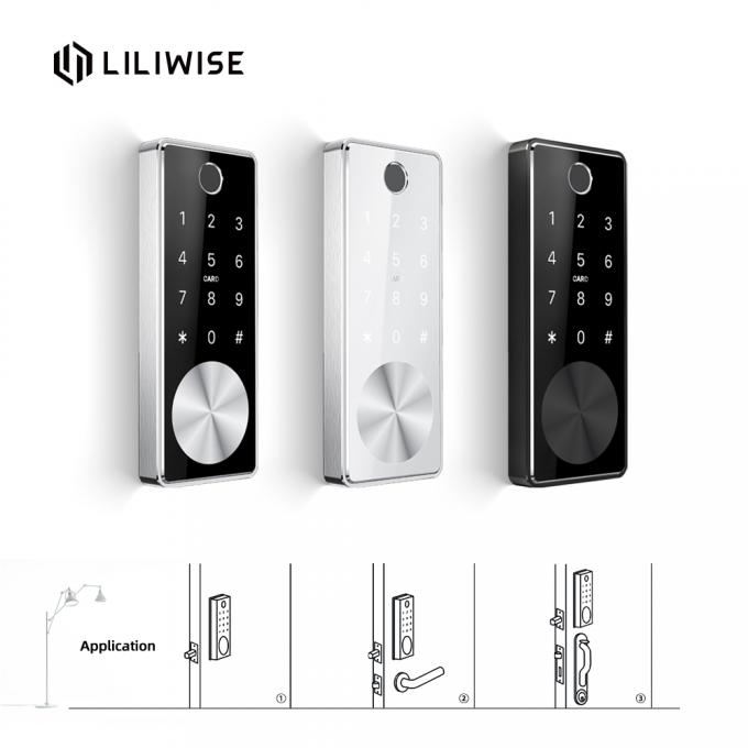 Smart Hotel Door Locks Automatic Electronic Deadbolt Fingerprint Door Lock 0