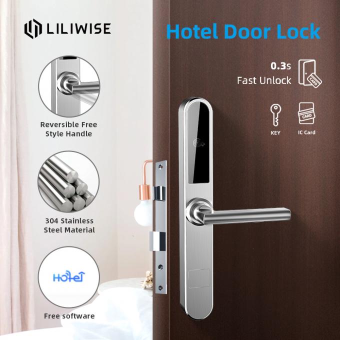 Unlock Alarm Dustproof 30mm Hotel Door Locks 0