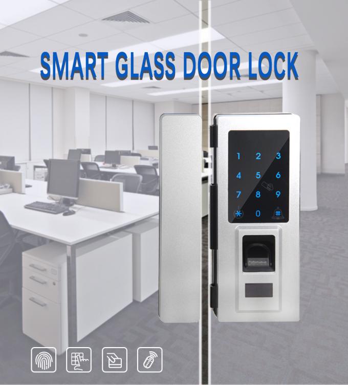Office Entrance Glass Door Lock Four Ways To Unlock Long Battery Life Span 0