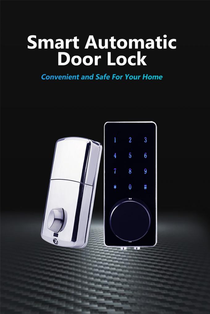 Smart Room Bluetooth Front Door Lock , Intelligent Zinc Alloy Password Front Door Locks 1