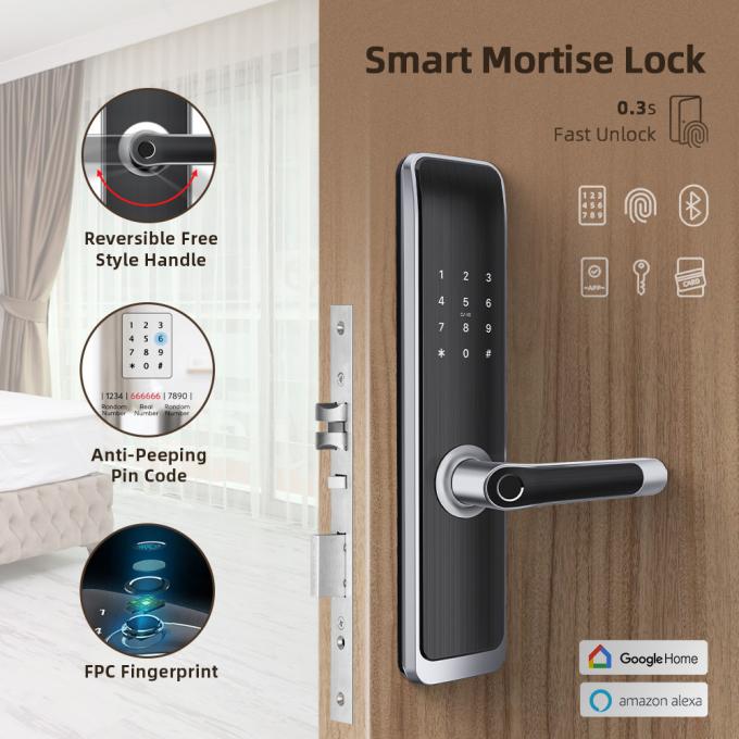 Security MF1 Card Electronic Password Door Lock Waterproof 0