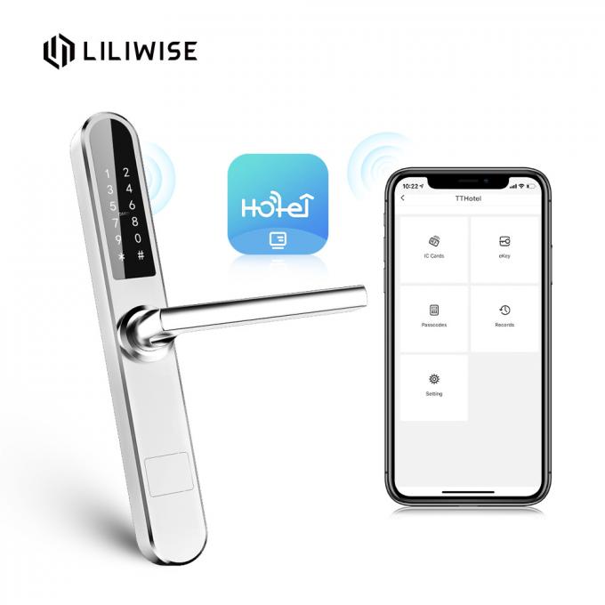 Intelligent WIFI Bluetooth Code Hotel RFID Lock Without Hotel System 0