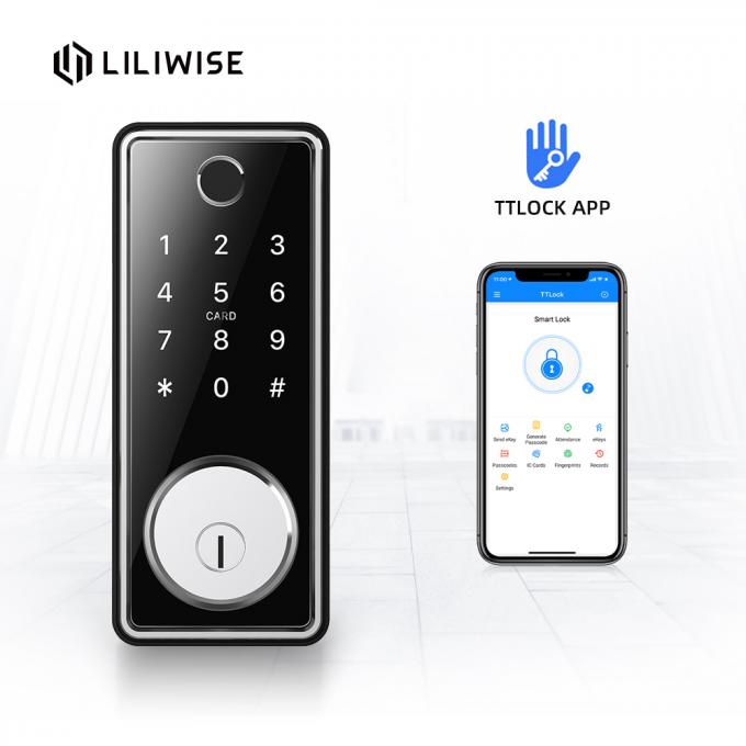 Bluetooth Full Automatic Door Lock Fingerprint Digital Deadbolt Home Door Lock 0