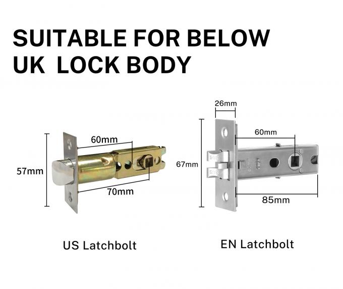 WiFi App Smart Fingerprint Door Handle Lock Identification Time 0.1S 11