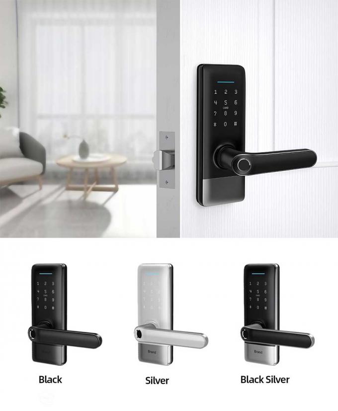 Custom Wifi Smart Digital Door Lock Card Code Fingerprint 2