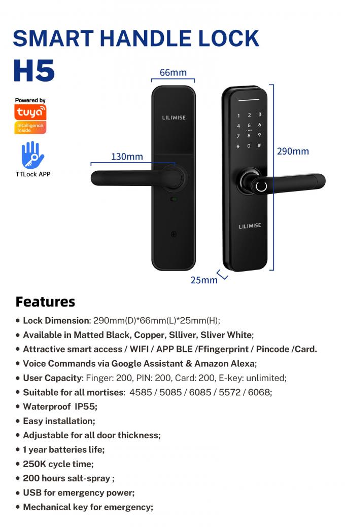 OEM Remote Control Smart Lock Home Security Fingerprint Biometric Door Lock 10