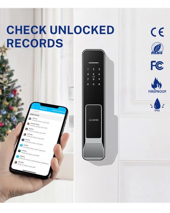 ODM Apartment Fully Automatic Door Lock Query Unlock Records Anytime 3