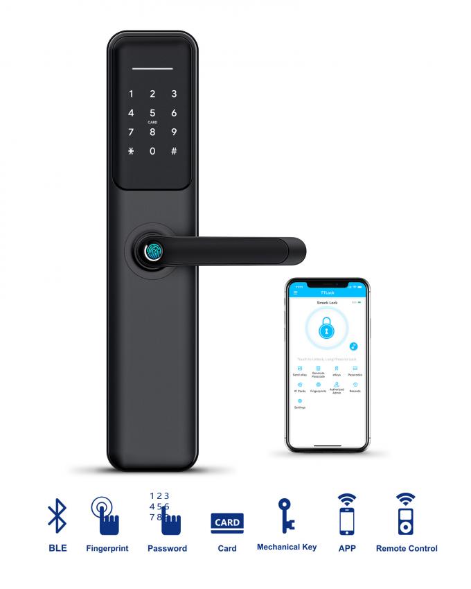 Tuya WiFi Smart Electric Digital Door Lock Waterproof Fingerprint Door Locks 1