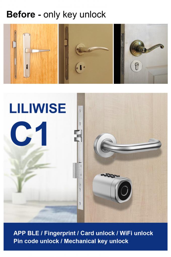 New Design Secure And Convenience Digital Smart Cylinder Door Lock 2