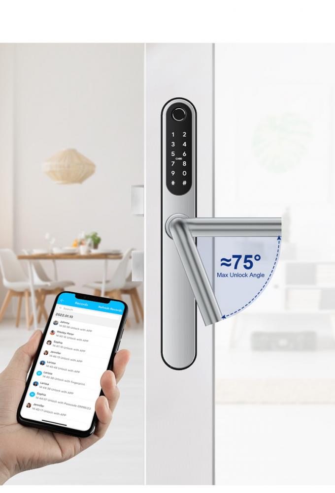 Wifi Waterproof Elegant Electronic Slim Digital Smart Door Lock 1