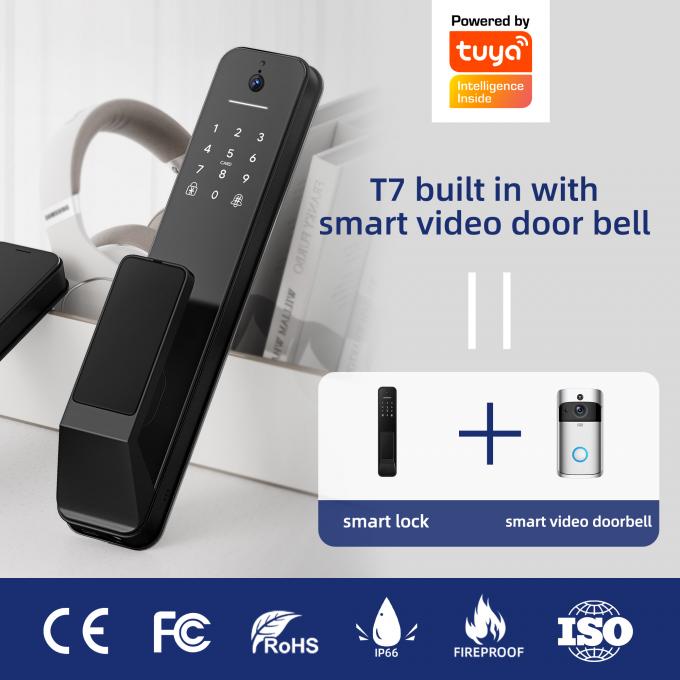 Fully Auto Smart Lock with WiFi Bluetooth Fingerprint and Key 1