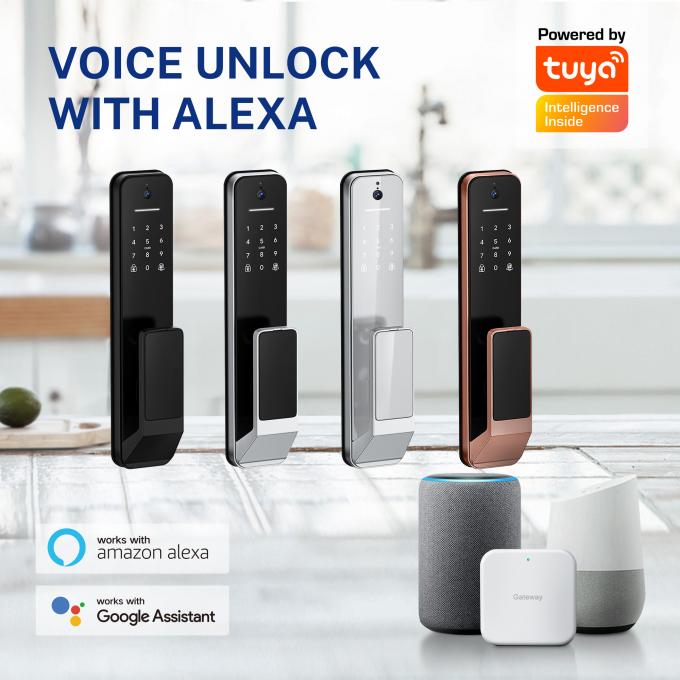 Fully Auto Smart Lock with WiFi Bluetooth Fingerprint and Key 5