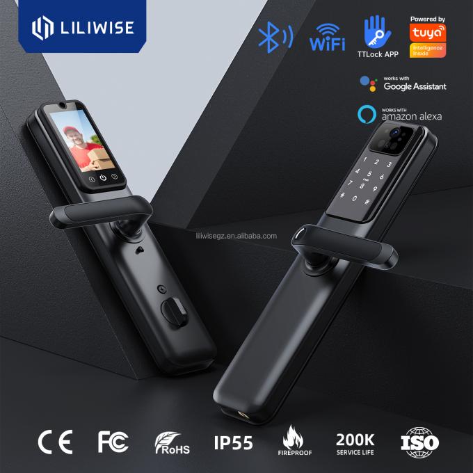 Tuya Smart Door Lock with Fingerprint Face Recognition WiFi Bluetooth 2