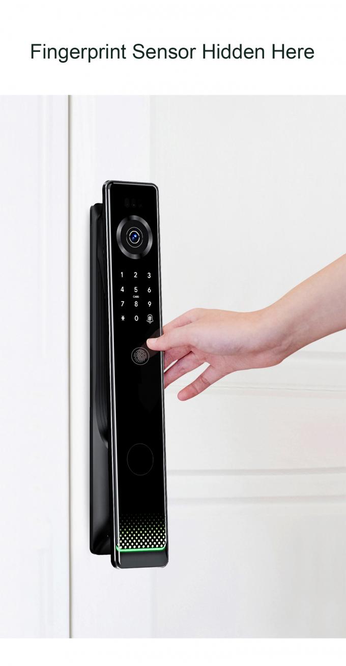 Liliwise Fechadura Digital Tuya Intelligente Cerradura Wifi Security Wireless Password Keyless Smart Door Locks  With Camera 10