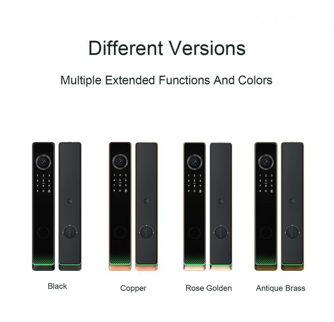 Liliwise Tuya Ttlock Cerraduras Electrices Wifi Fingerprint Digital Camera Smart Door Lock With Camera 4