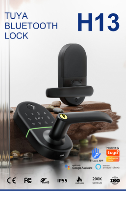 quality Tuya Wifi Digit Fingerprint Keypad Smart Door Lock Aluminum Alloy Material factory