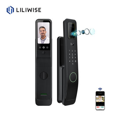 Smart Door Lock with Face Recognition Aluminum Alloy Construction and Rechargeable Lithium Battery