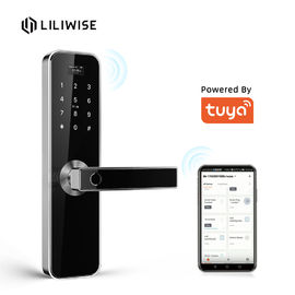 Airbnb Electronic Door Locks Residence Tuya Smart Fingerprint Passcode Card Wifi Door Lock