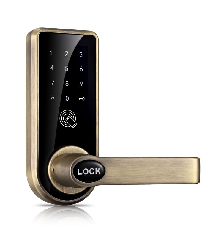 High Security Bluetooth Door Lock Support Digital Password Ic Card For Entry Front Door