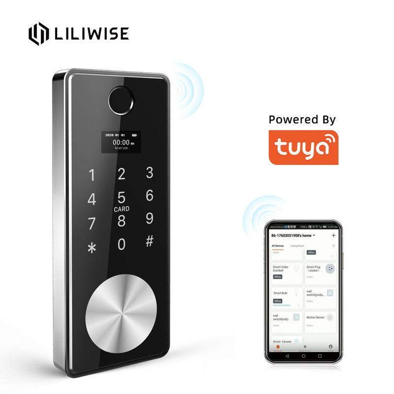 wifi electronic safe deadbolt door lock security tuya smart door lock with fingerprint
