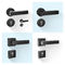 Smart Bluetooth Door Lock Via Wifi App Mechanical Keys Unlock For Home Use