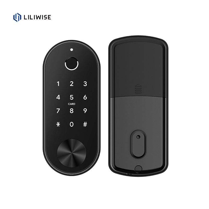 Liliwise Smart Door Lock with 6V Battery 35~55mm Door Thickness and 200 ...