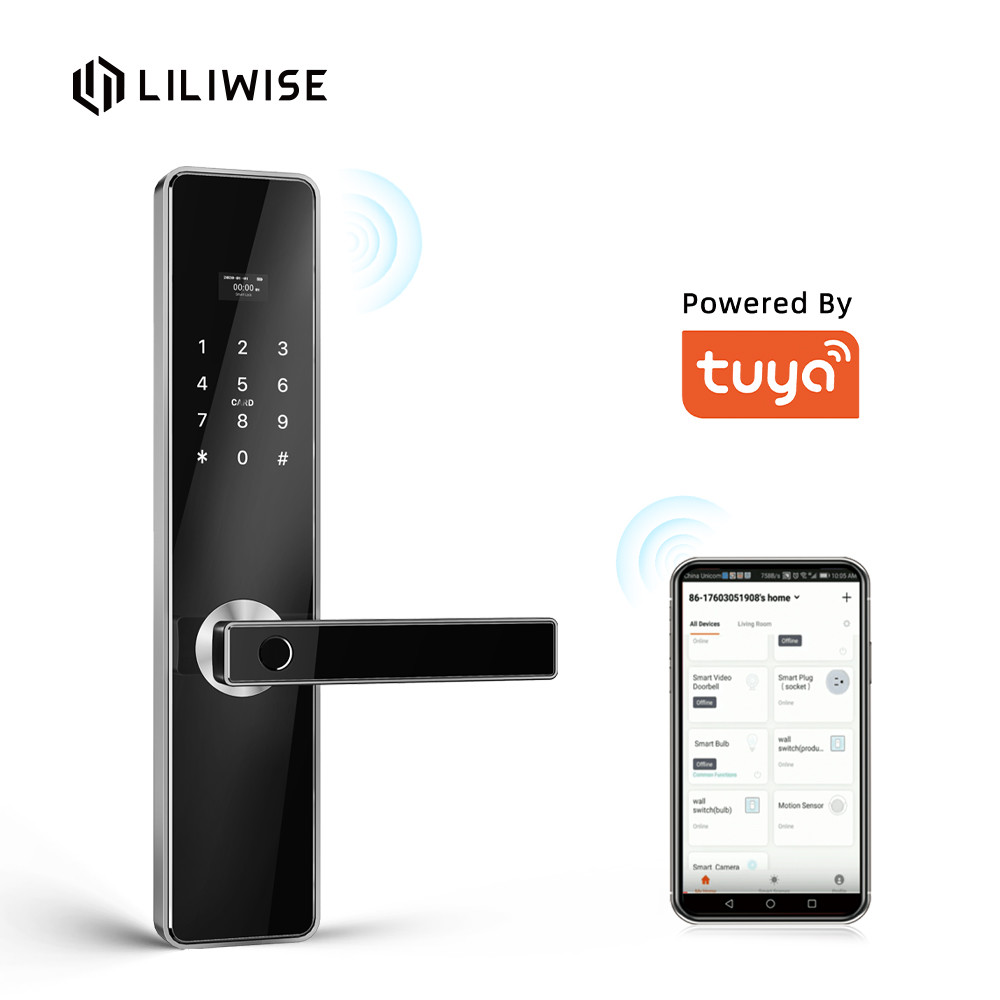 Intelligent Gate Lock Keyless Fingerprint Door Lock Tuya TTlock Control