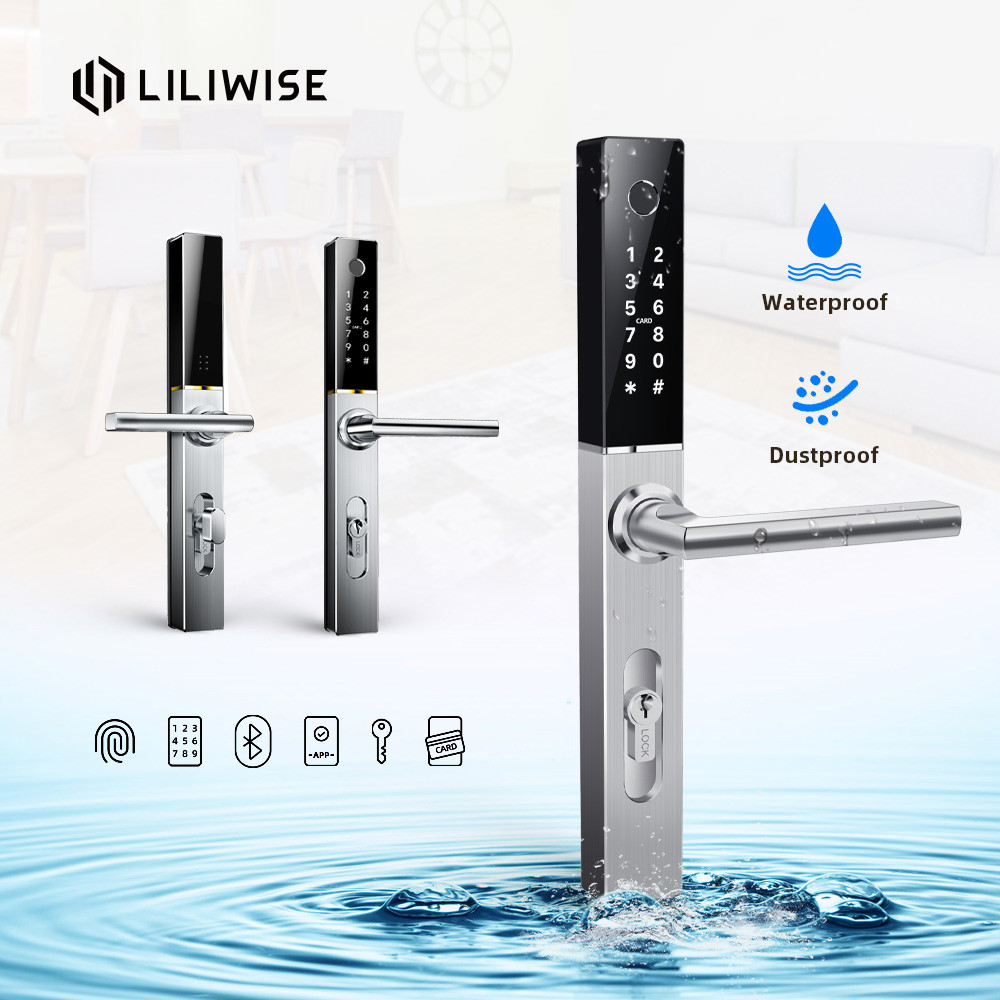 Ultrathin Sliding Patio Door Smart Lock Bluetooth FPC Fingerprint