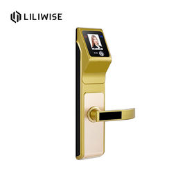 Security Big Panel Fingerprint Zinc Alloy Door Lock IR Face Recognition