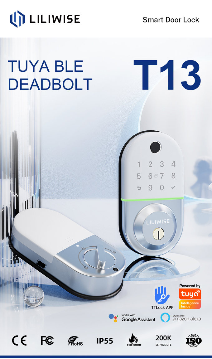 Electronic Digital Deadbolt Smart Lock APP Management System 0