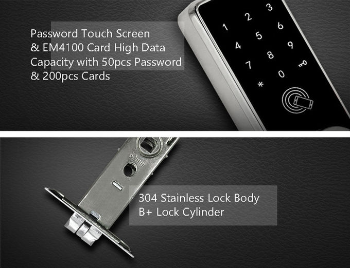 High Security Bluetooth Door Lock Support Digital Password IC Card For Entry Front Door 2