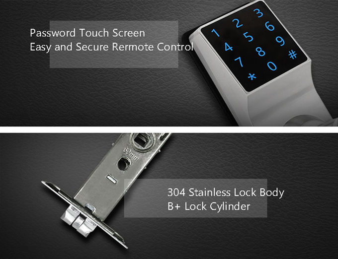 Digital Electronic Keypad Door Lock Code Card Remote Control Elgant Acrylic Touch Screen 2