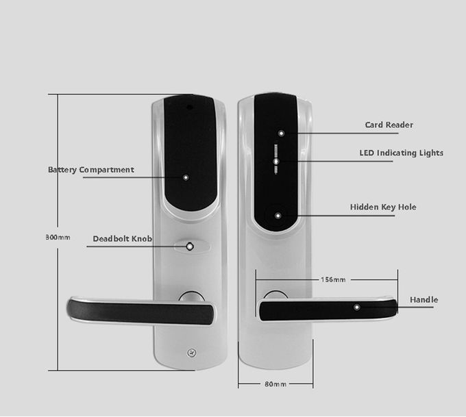 Electronic Keyless Front Door Lock , Modern Smart Front Door Combination Lock 3