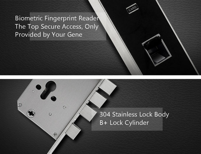 APP Dynamic Password Fingerprint Bedroom Door Lock Durable Code And Key Card 1